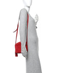 Pebbled Calfskin Small Soho Disco Bag Tabasco Red