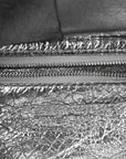 Mirror Laminated Nappa Maxi Intrecciato Mini Arco  Silver