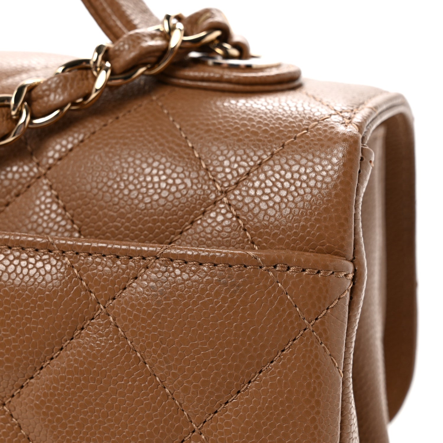 Caviar Quilted Medium Business Affinity Flap Beige