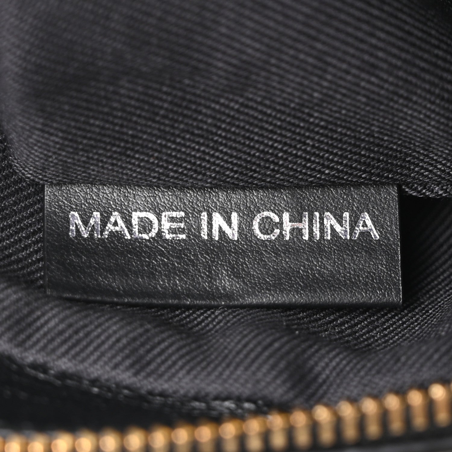 Giant Check Calfskin Large Camera Bag Black