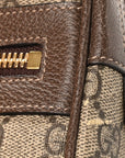 GG Supreme Monogram Web Small Ophidia Belt Bag 85 34 Dark Brown