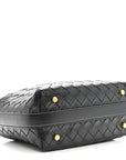 Calfskin Nappa Intrecciato Mini Wallace Black