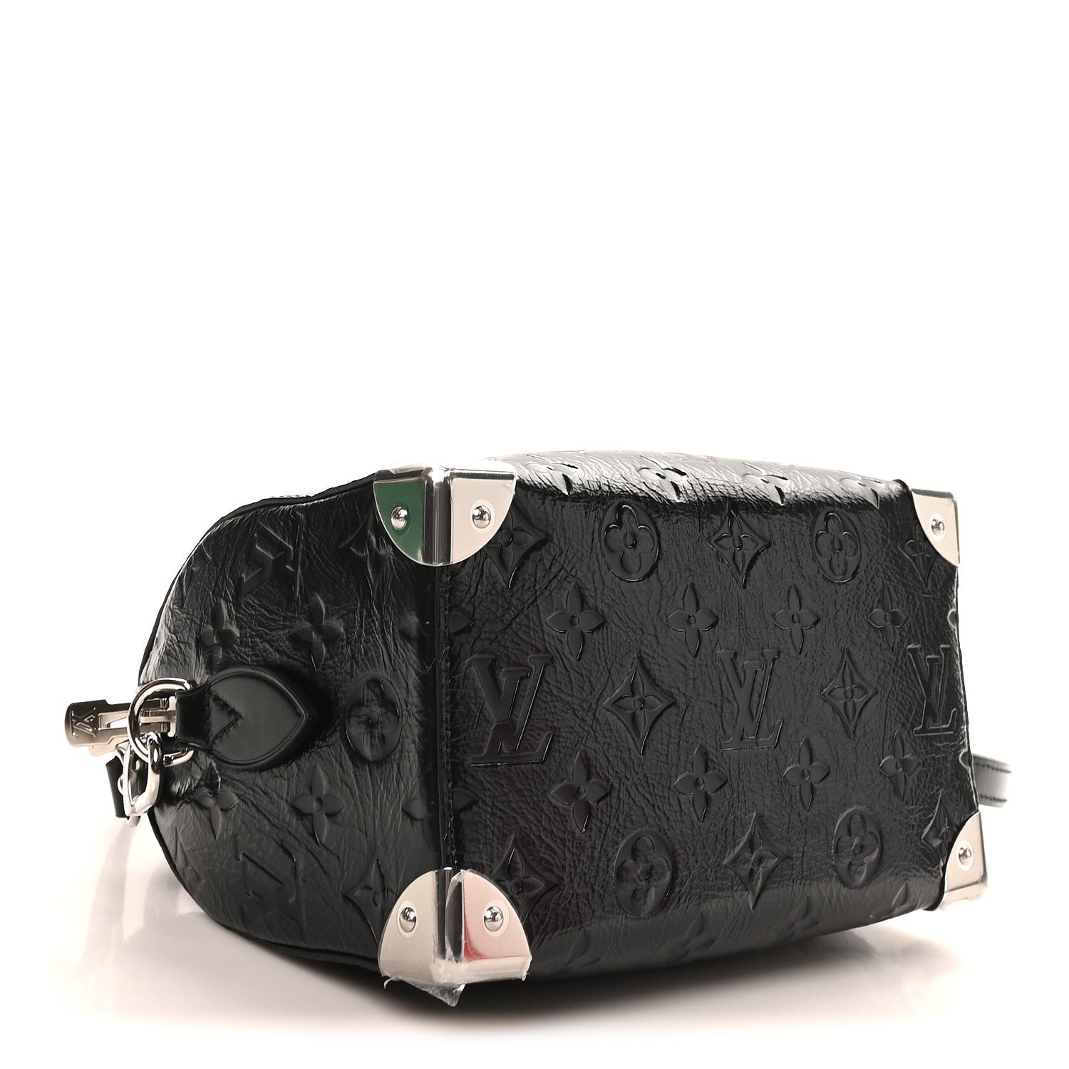 Calfskin Monogram Saga Speedy Trunk 20 Black