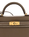 Epsom Mini Kelly Sellier 20 Etoupe