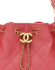 Caviar Quilted Mini CHNL 25 Handbag Coral