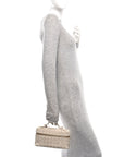 Suede Intrecciato Bang Bang Vanity Case Ecru