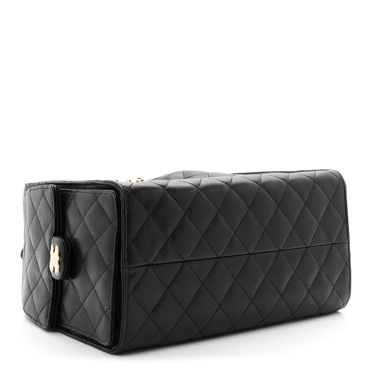 Caviar Quilted Medium CHNL 25 Handbag Black