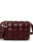Nappa Maxi Intreccio Padded Cassette Crossbody Bag Barolo