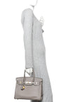 Taurillon Novillo Birkin 30 Gris Asphalte
