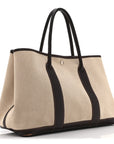 Buffle Skipper Toile Garden Party 36 MM Tote Marron Fonce