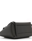 Baby Grained Calfskin Micro Belt Bag Grey