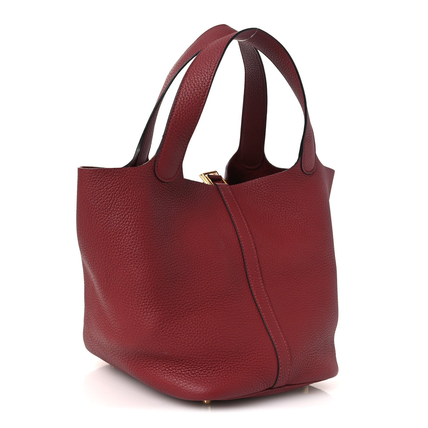 Taurillon Clemence Picotin Lock 22 MM Rouge H