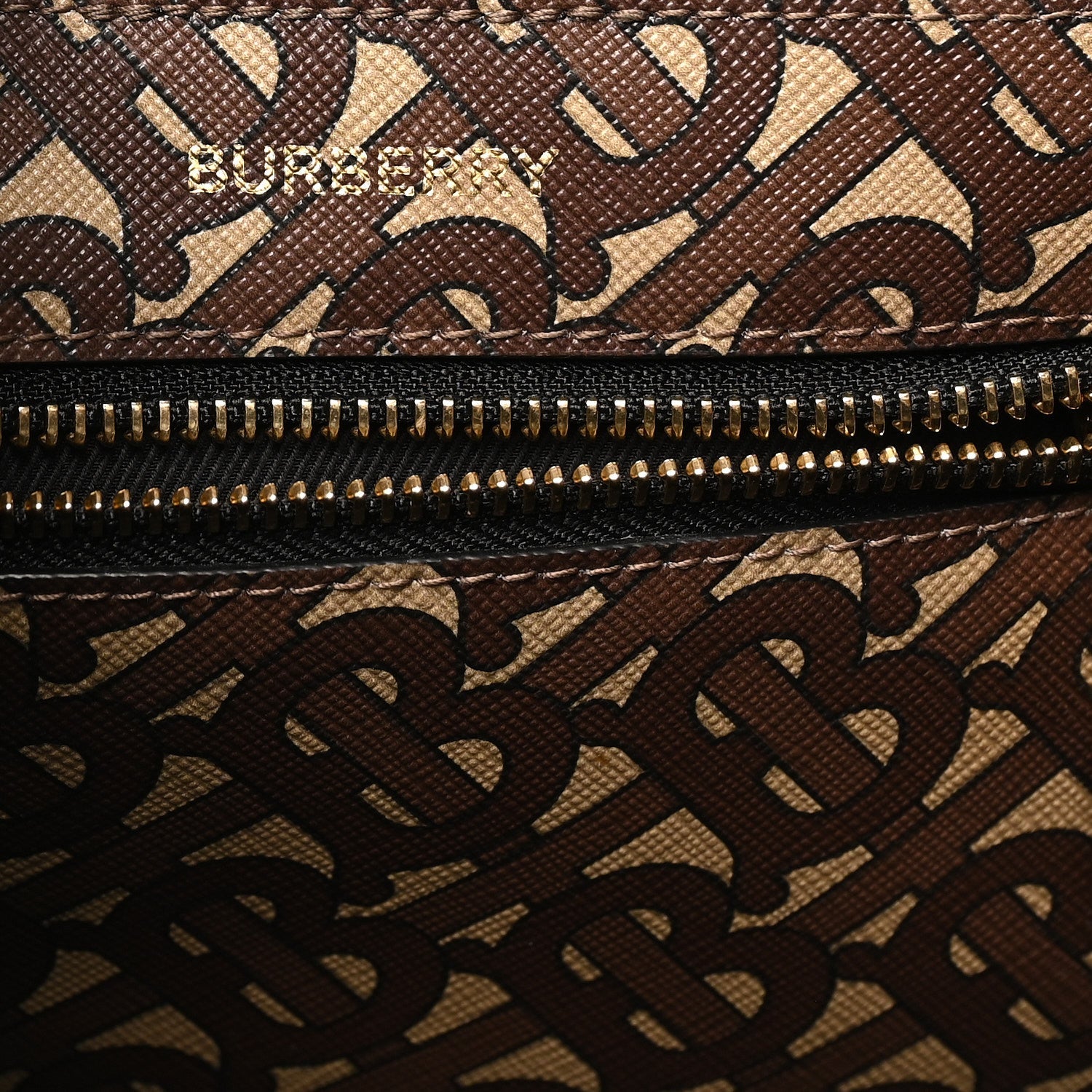 E-Canvas Monogram Stripe Book Tote Black Bridle Brown