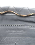 Nappa Intrecciato Small Zip Pouch Thunder