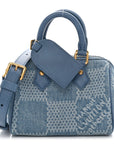 Damier Denim 3D Speedy Bandouliere 18 Denim Blue