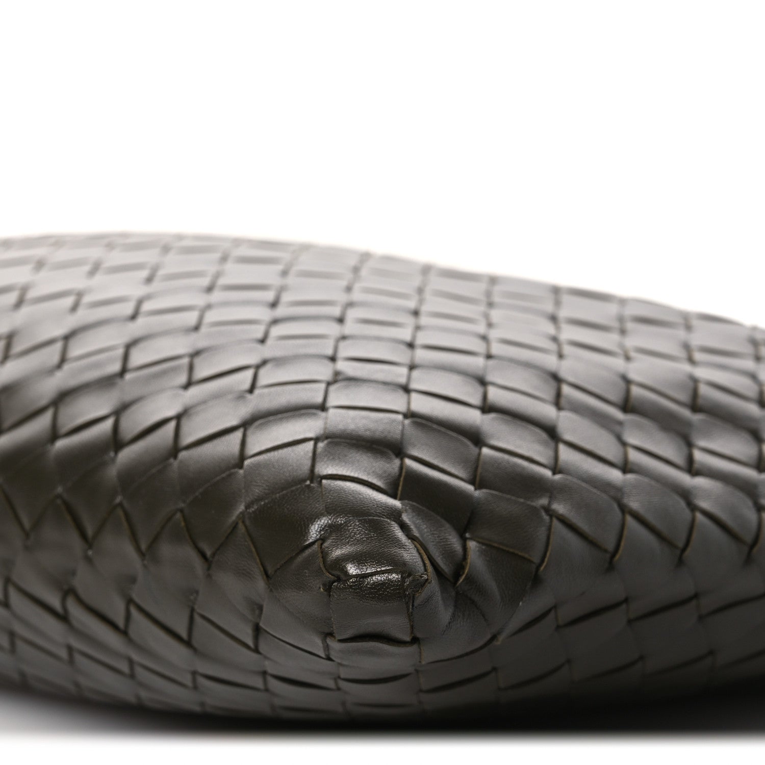 Calfskin Intrecciato Small Hop Kaki
