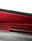 Lambskin Quilted CHNL 19 Wallet On Chain WOC Black