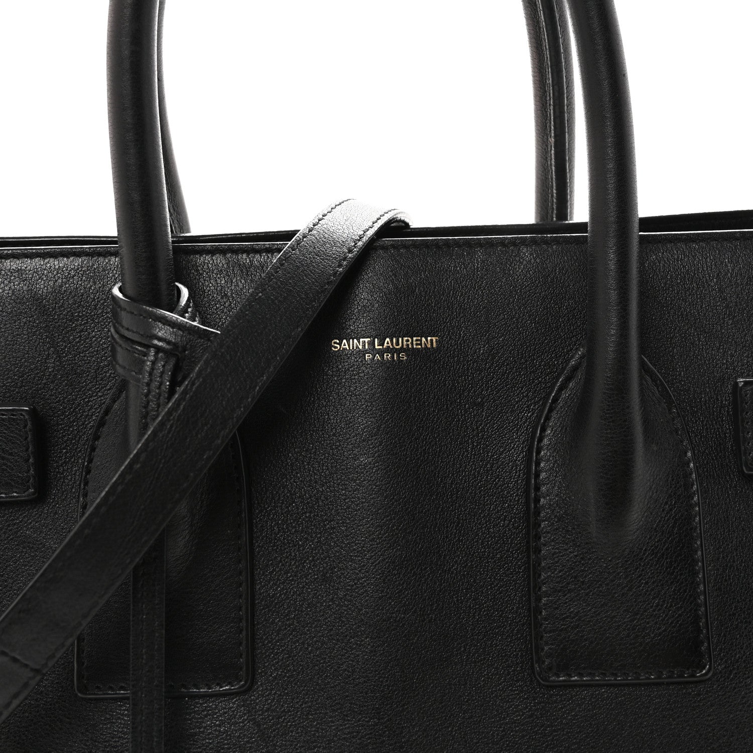 Calfskin Small Sac De Jour Black
