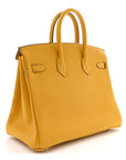 Togo Birkin 25 Jaune Ambre