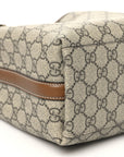 GG Supreme Monogram Emblem Small Shoulder Bag Beige Ebony Sundial