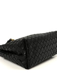 Nappa Intrecciato Small Andiamo Shoulder Bag Black