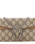 GG Supreme Monogram Super Mini Dionysus Shoulder Bag Taupe