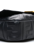 Nappa FF 1974 Embossed Baguette Black