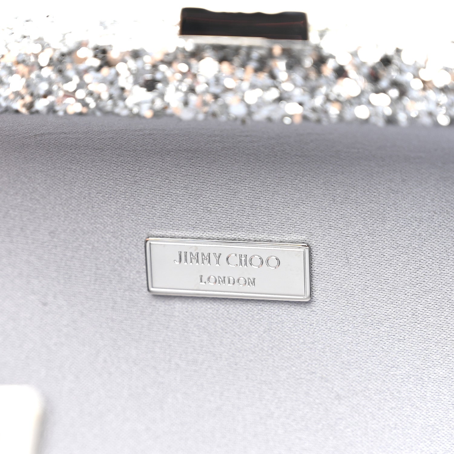 Glitter Celeste Clutch Silver