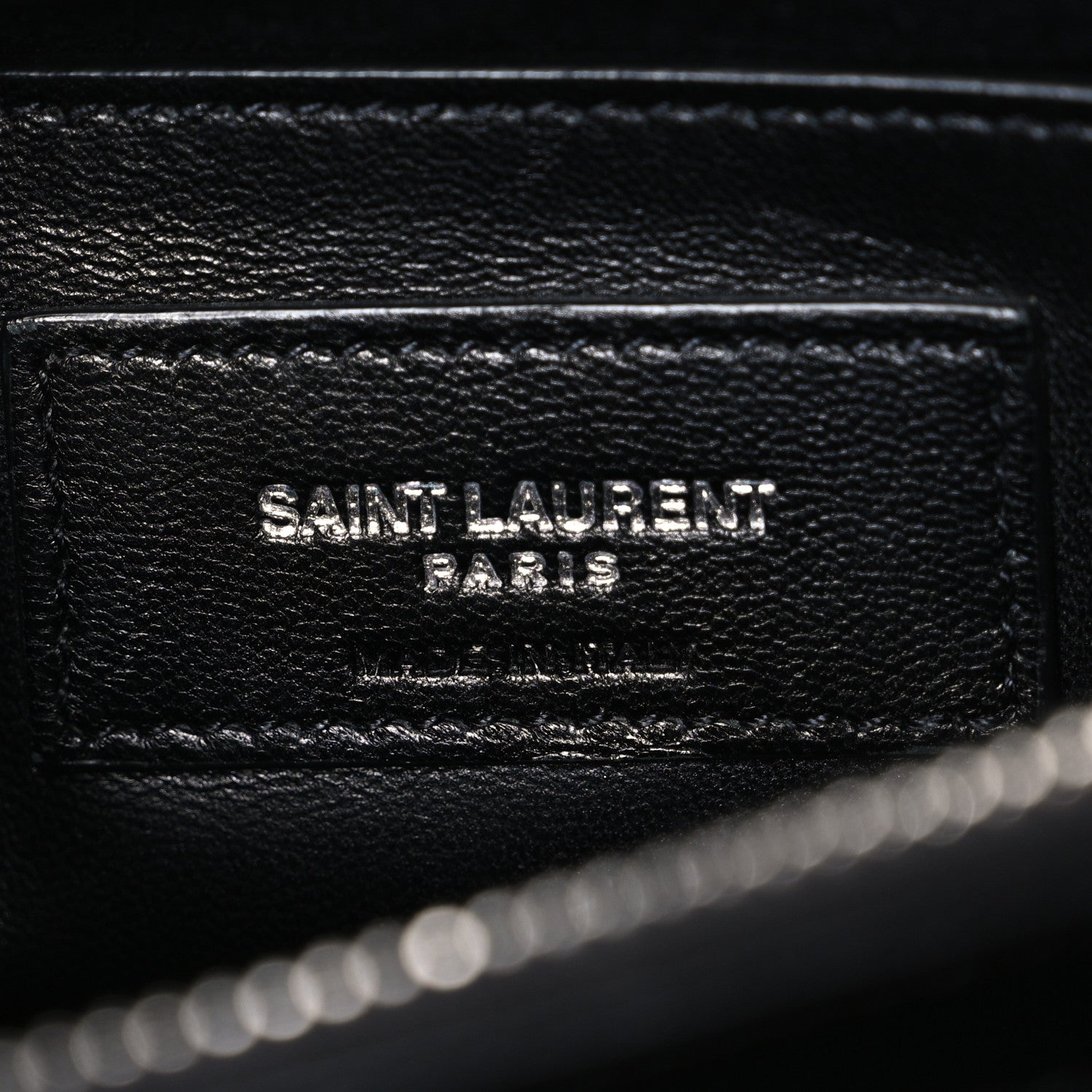 Calfskin Y Quilted Monogram Small Loulou Chain Satchel Black