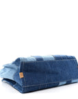 Denim Canvas Large The Tote Bag Blue