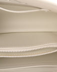 Taurillon Capucines East West MM Optic White