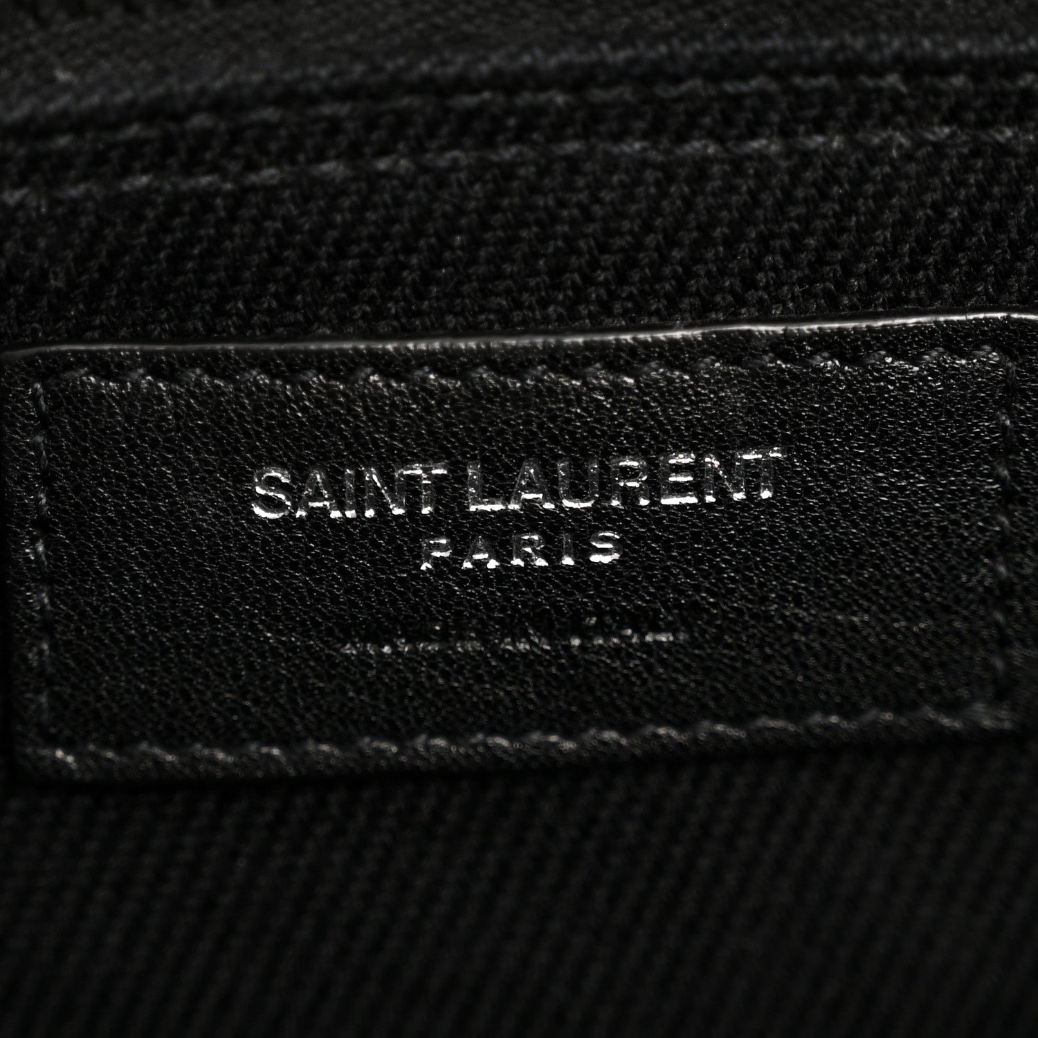 Linen Calfskin Rive Gauche Tote Black