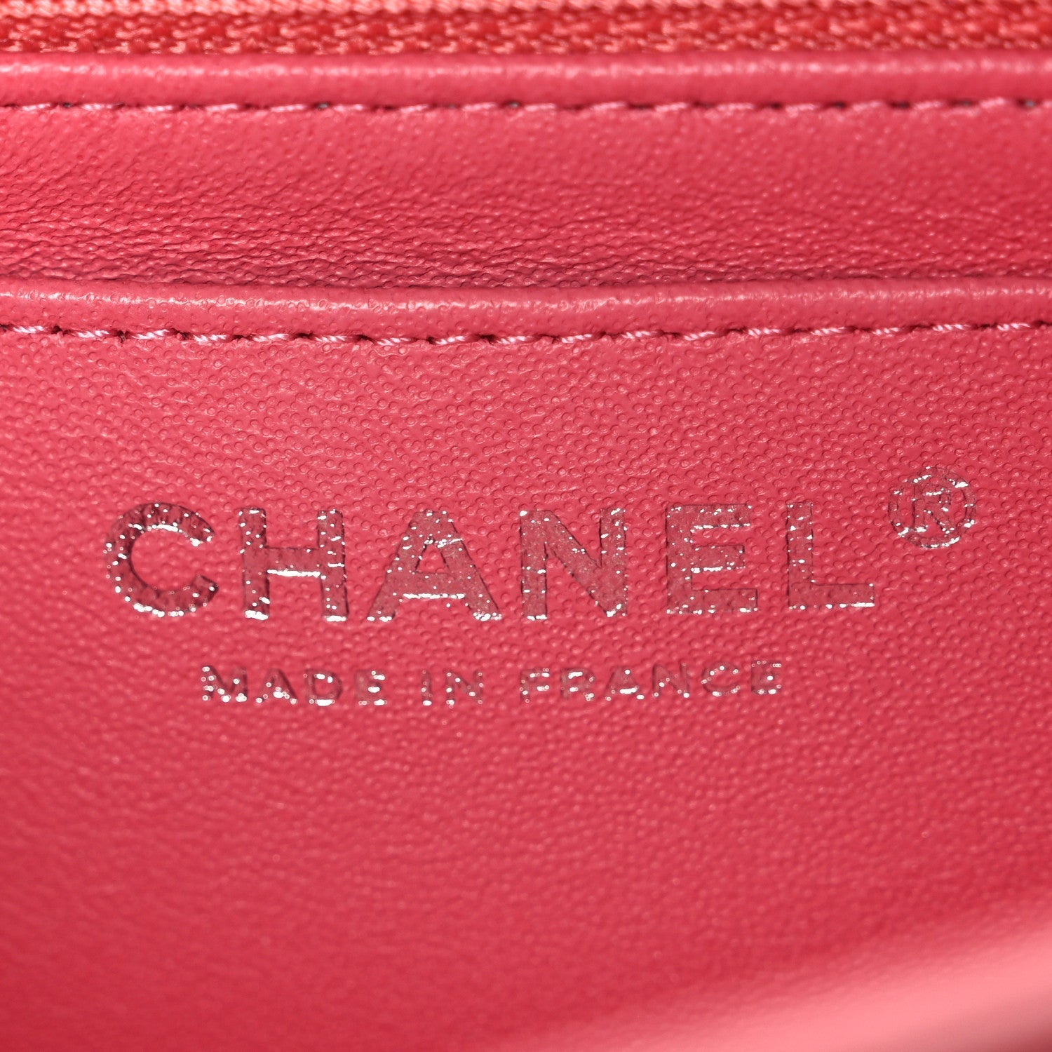 Lambskin Quilted Mini Rectangular Flap Pink