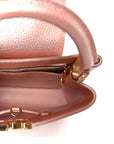 Metallic Taurillon Capucines BB Pearly Pink
