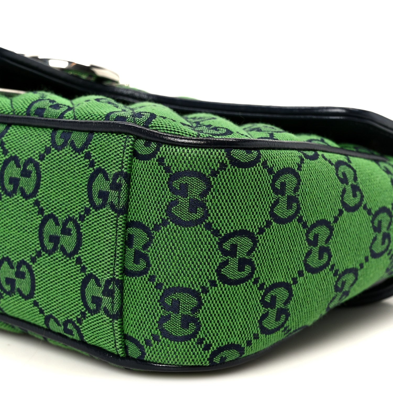 Monogram Multicolor Matelasse Diagonal Small GG Marmont Shoulder Bag Green Blue