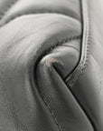 Lambskin Quilted Toy Loulou Puffer Monogram Chain Satchel Fog