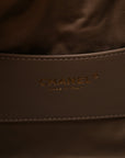 Suede Quilted Small CHNL 25 Handbag Dark Grey
