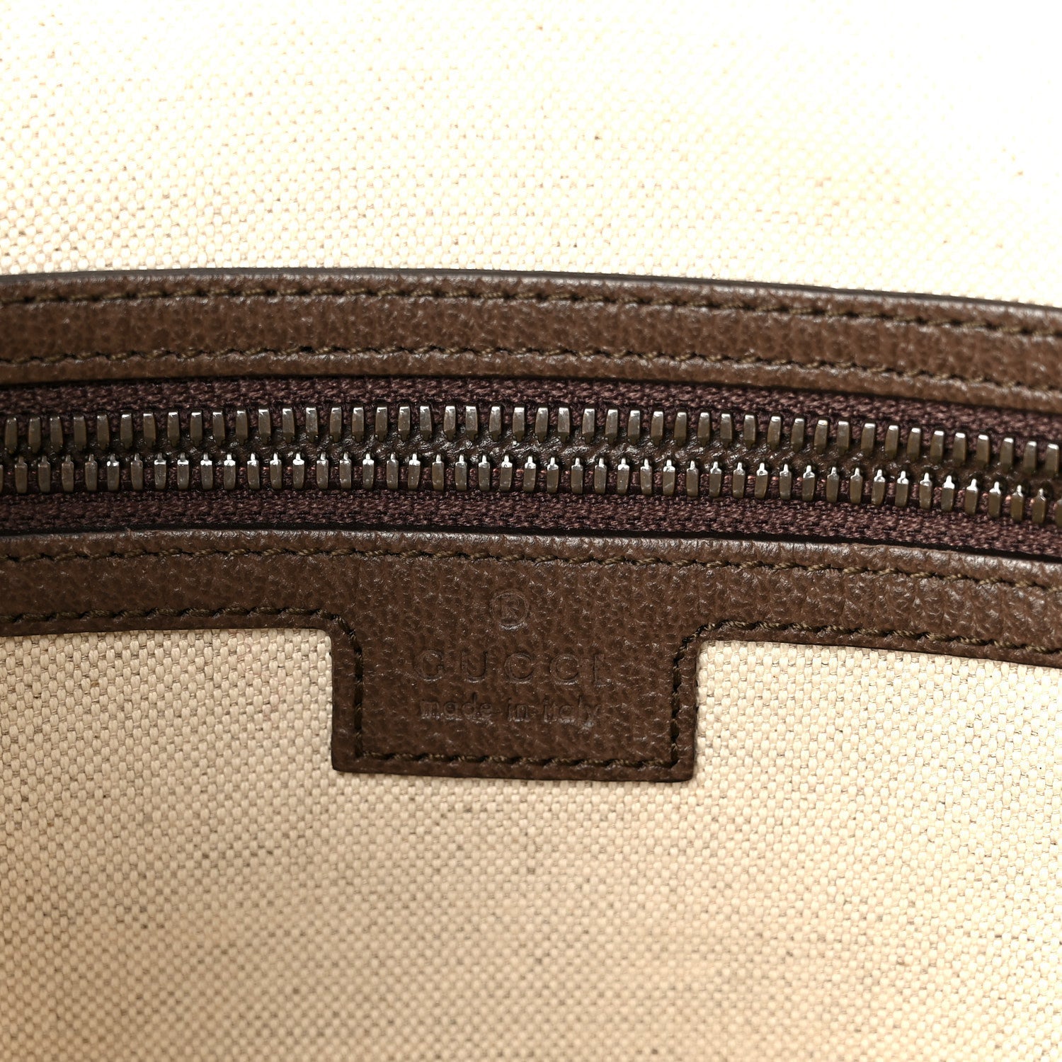 GG Supreme Monogram Web Small Ophidia Half Moon Hobo Brown