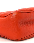 Pebbled Calfskin Small Soho Disco Bag Sun Orange