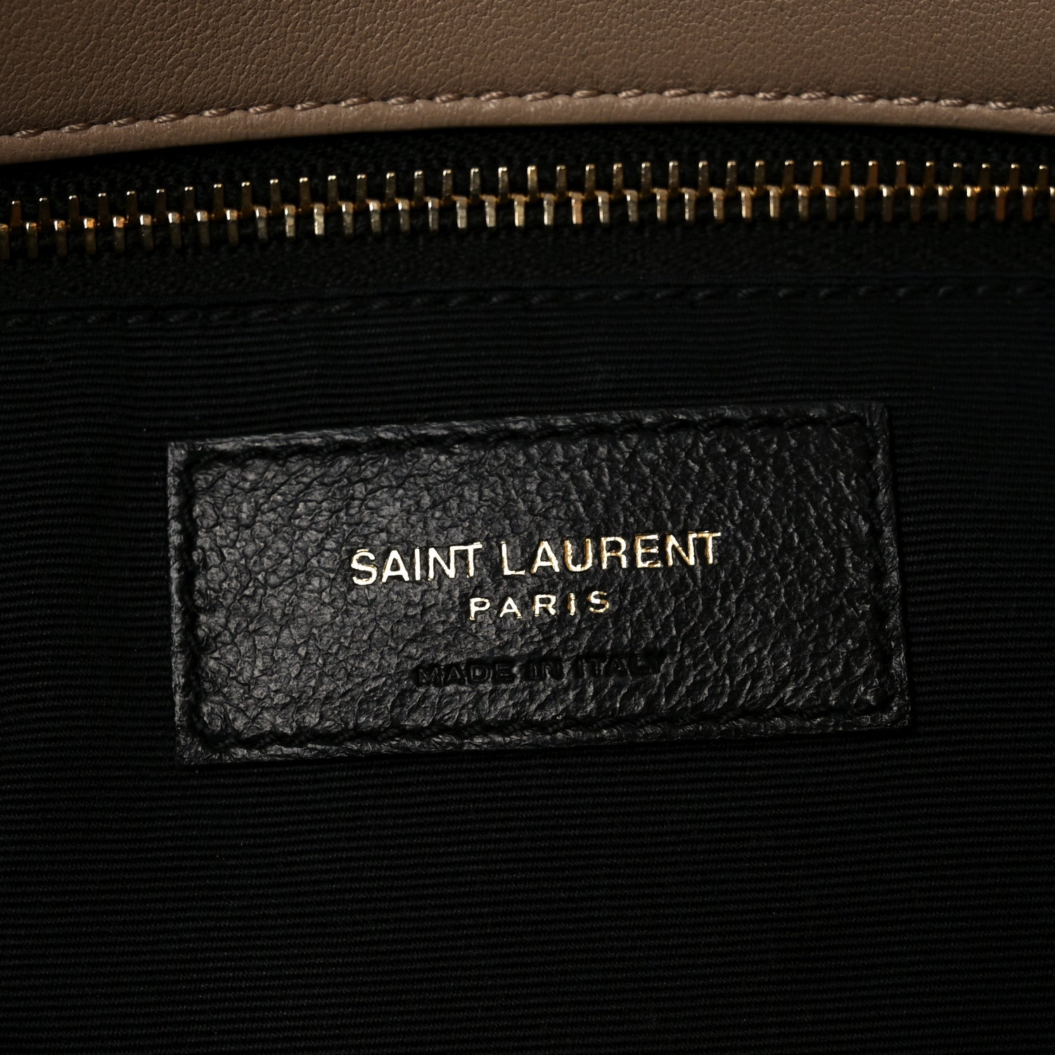 Lambskin Quilted Small Loulou Puffer Monogram Chain Satchel Dark Beige