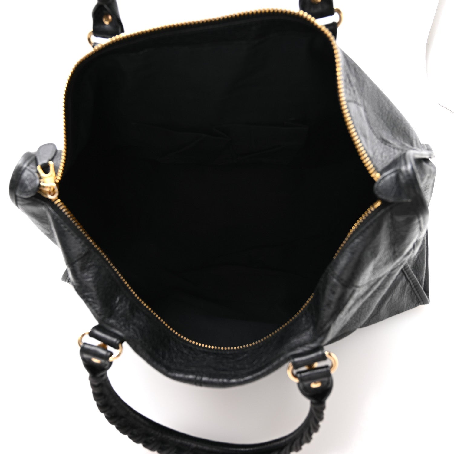 Agneau Giant 12 Gold Hardware Work Black