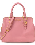 Goatskin Madras Bauletto Peonia