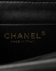Caviar Quilted Mini Top Handle Flap Black