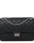 Aged Calfskin Quilted 2.55 Reissue 225 Flap Black