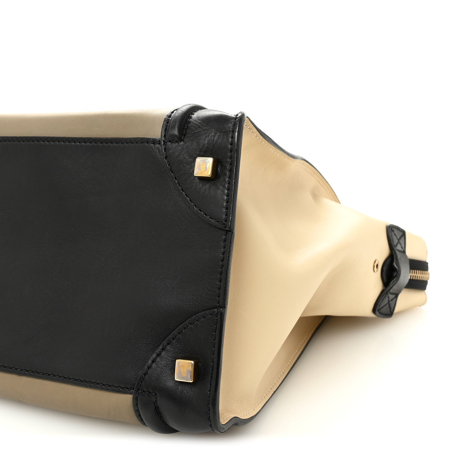 Smooth Calfskin Mini Tri-Color Luggage Grey