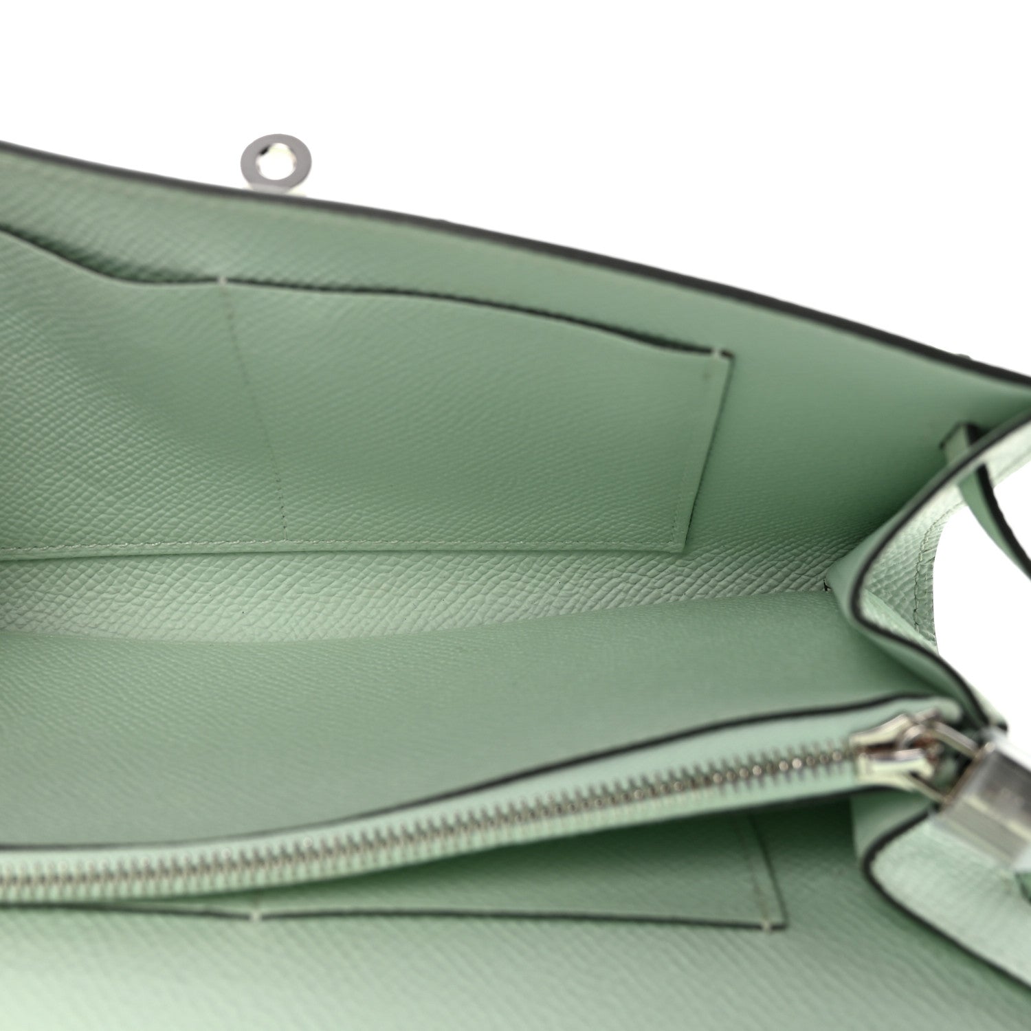 Epsom Kelly Wallet To Go Vert Peppermint