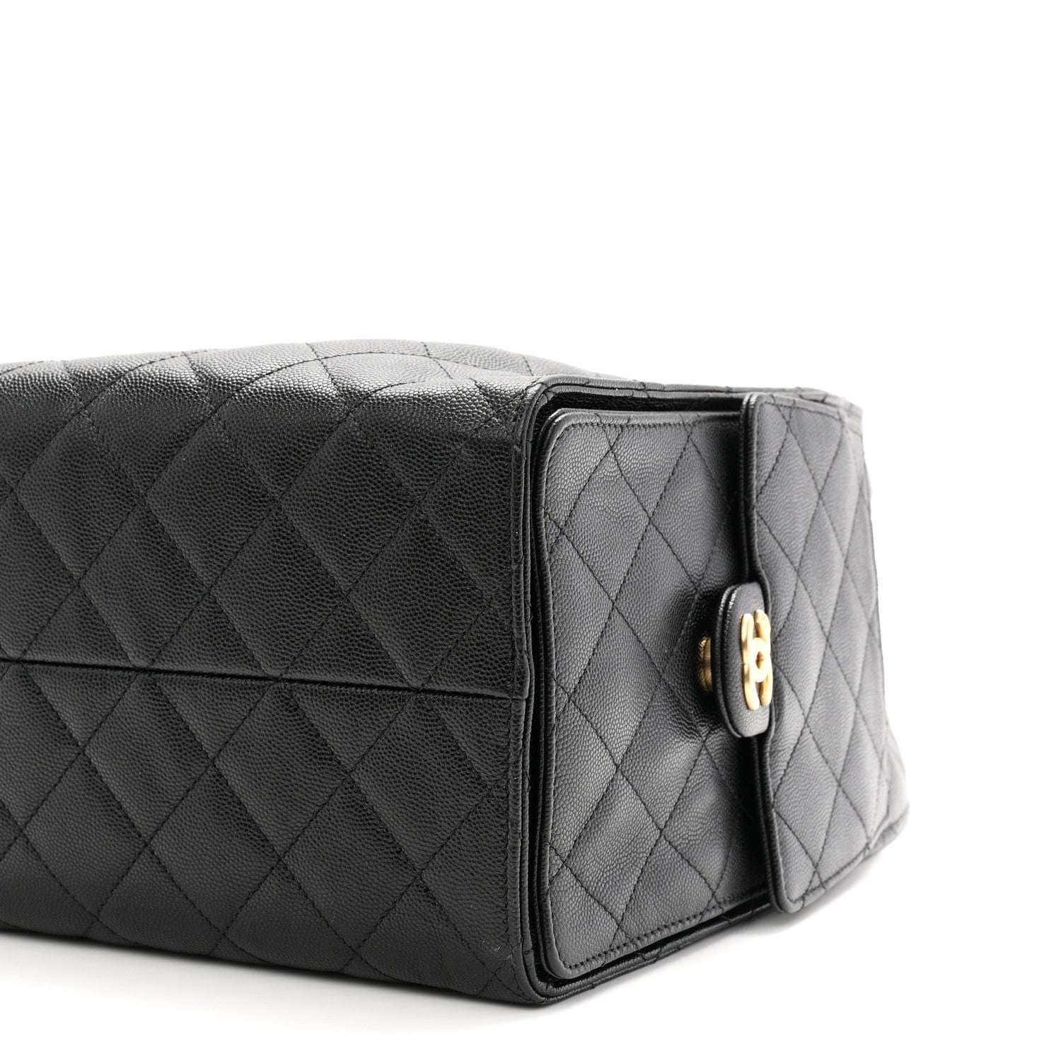 Caviar Quilted Medium CHNL 25 Handbag Black