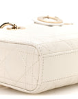 Lambskin Cannage Micro Lady D-Joy Latte