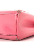 Shiny Nappa Micro Peekaboo Iconic Satchel  Rosa Fluo