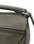 Calfskin Mini Puzzle Bag Khaki Green